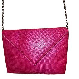 BCBGeneration Pink Sequin Evening Crossbody Handbag